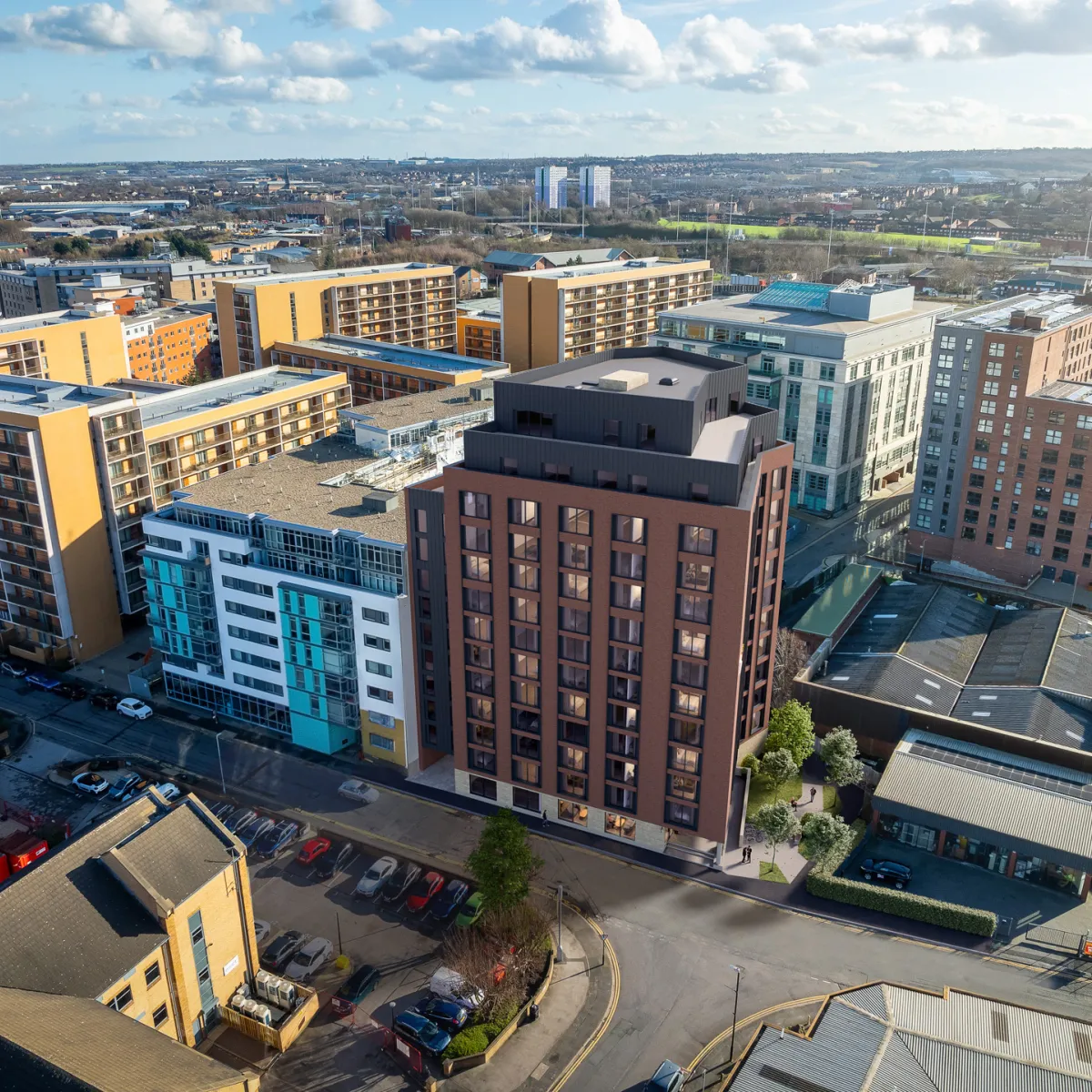 Leeds The One Residences Aerial